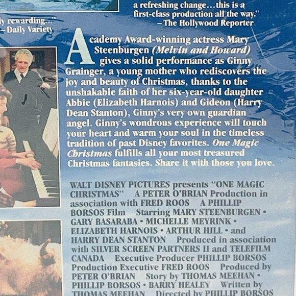 One Magic Christmas: Miracles Do Happen VHS Tape 1996 Holiday Movie Steenburgen - Picture 13 of 14